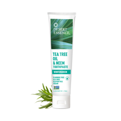 Desert Essence, Tea Tree Oil & Neem Wintergreen Toothpaste, 6.25 Fl Oz