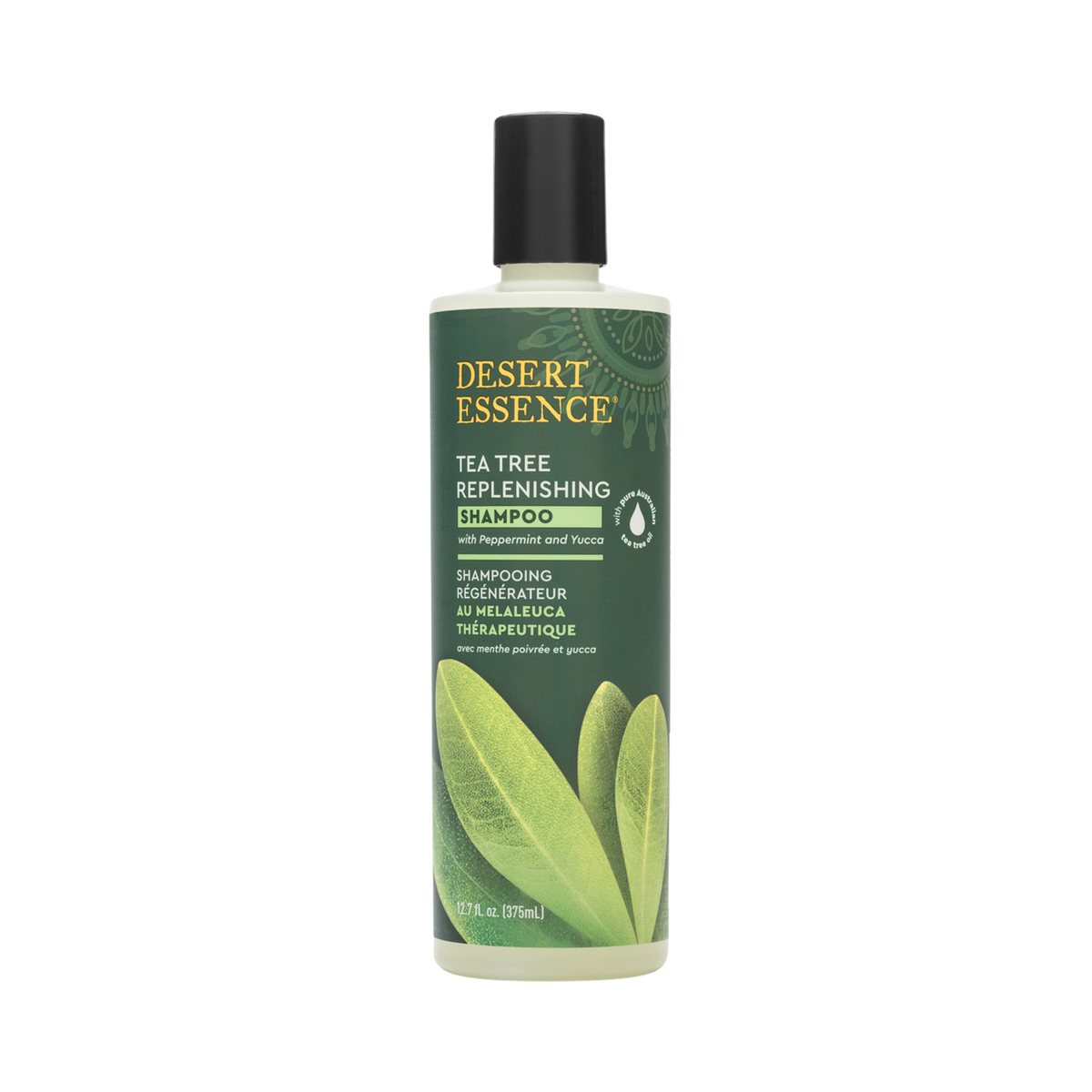 Desert Essence, Tea Tree Replenishing Shampoo, 12.7 Fl Oz