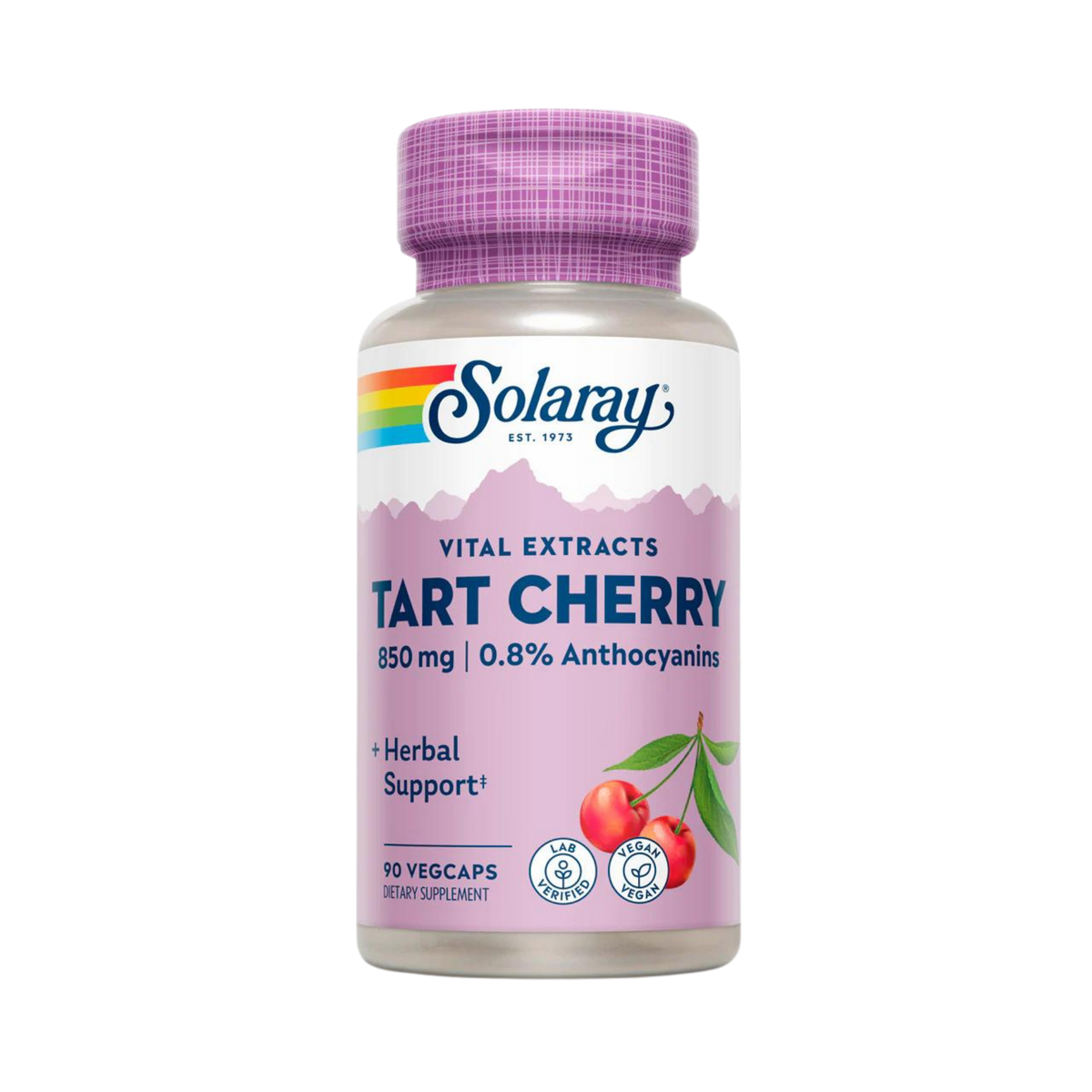 Solaray, Tart Cherry Fruit Extract, 425 Mg, 90 Capsules