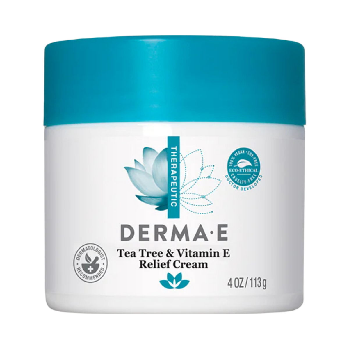 Derma E, Tea Tree and Vitamin E Relief Cream, 4 Oz