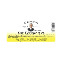 Christopher's Original Formulas, Thyroid Maintenance Formula Kelp T, Bulk 1 Lb Powder