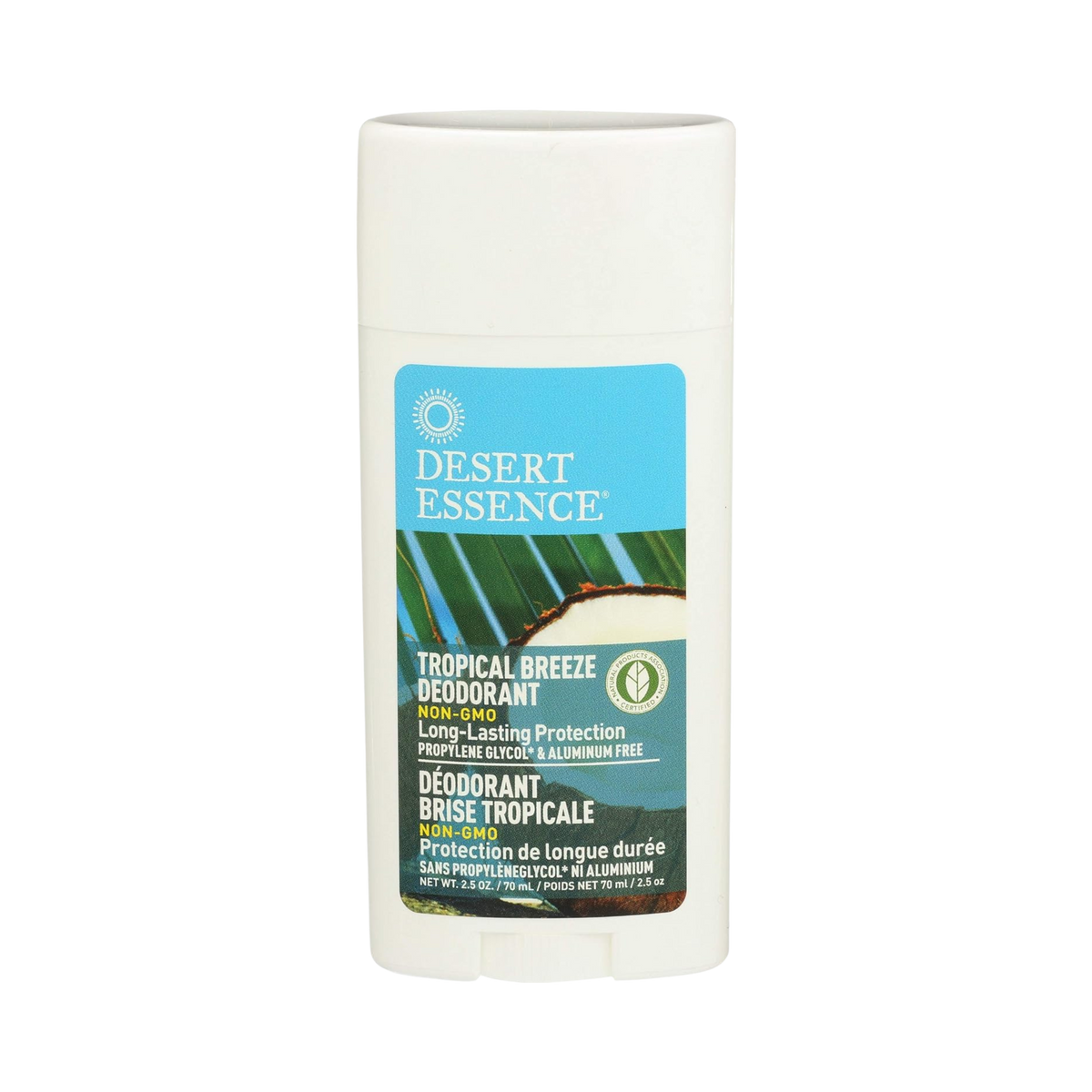 Desert Essence, Tropical Breeze Deodorant, 2.5 Fl Oz