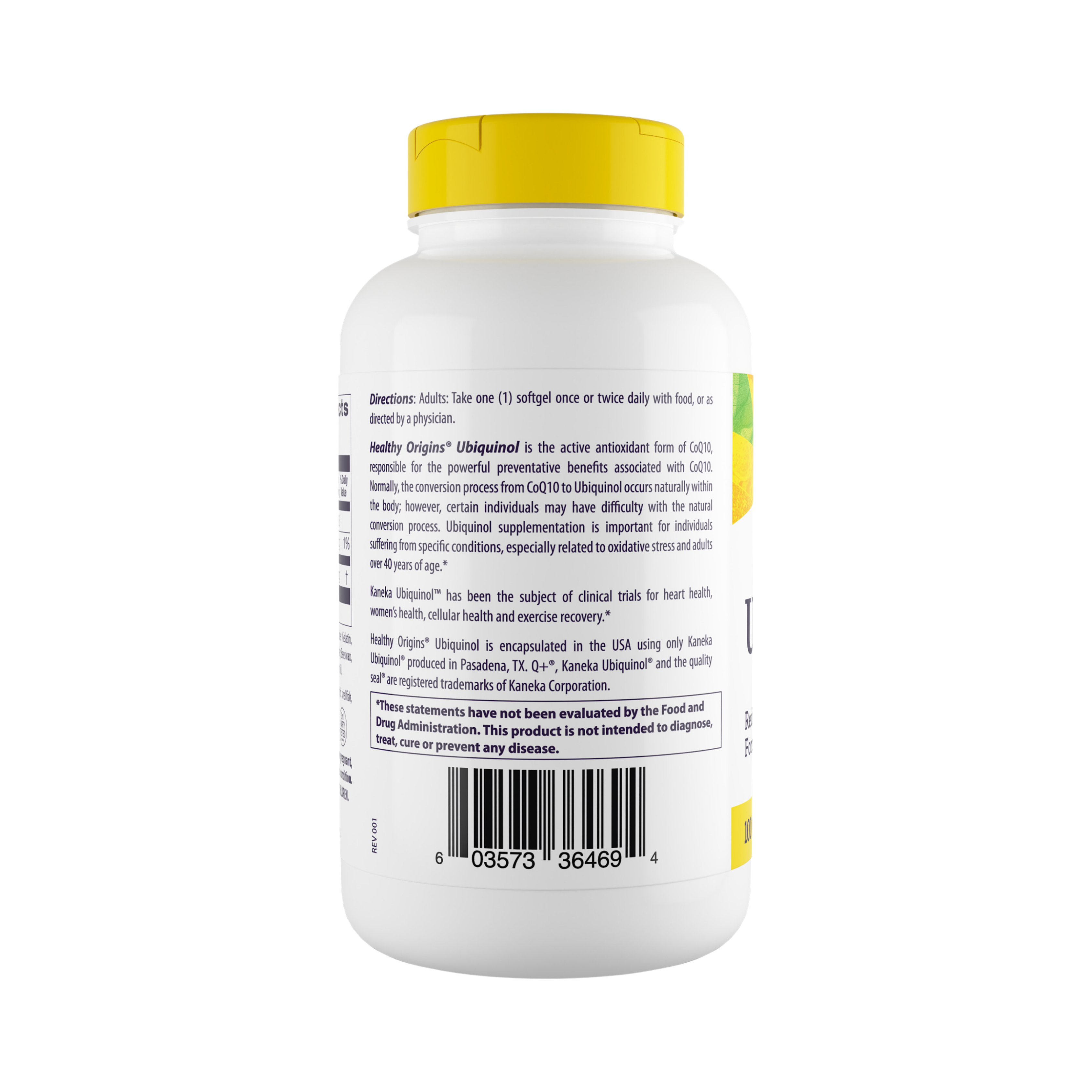 Healthy Origins, UBIQUINOL, Active From Of COQ10, 100 Mg, 150 Softgels