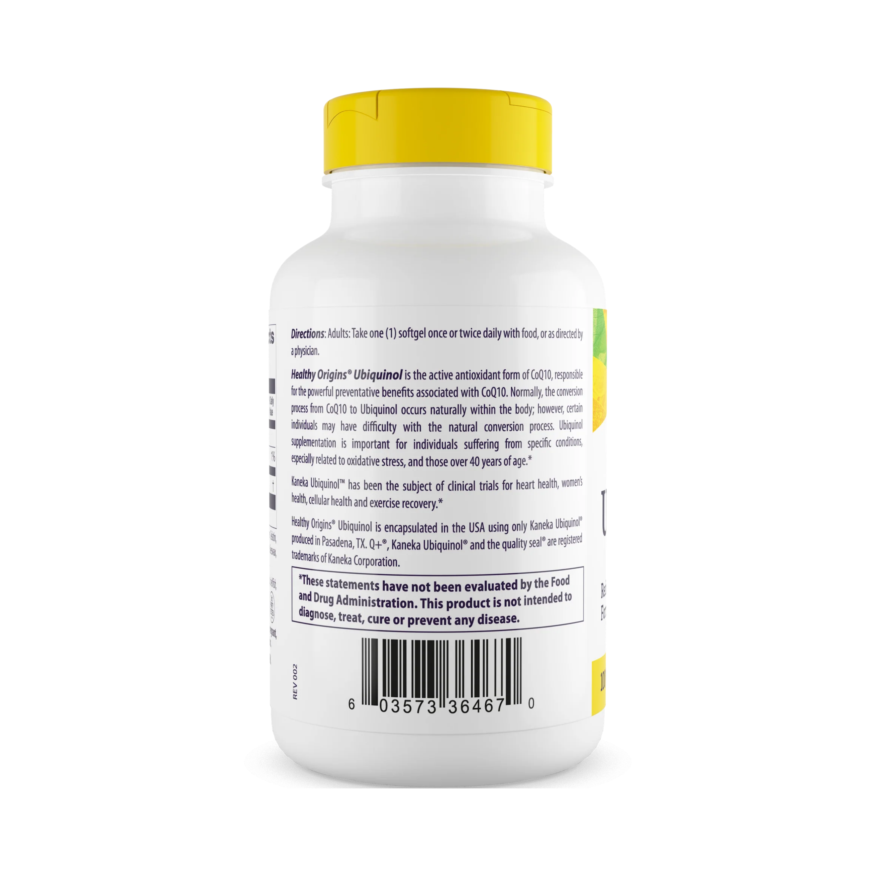 Healthy Origins, UBIQUINOL, Active From Of COQ10, 100 Mg, 30 Softgels