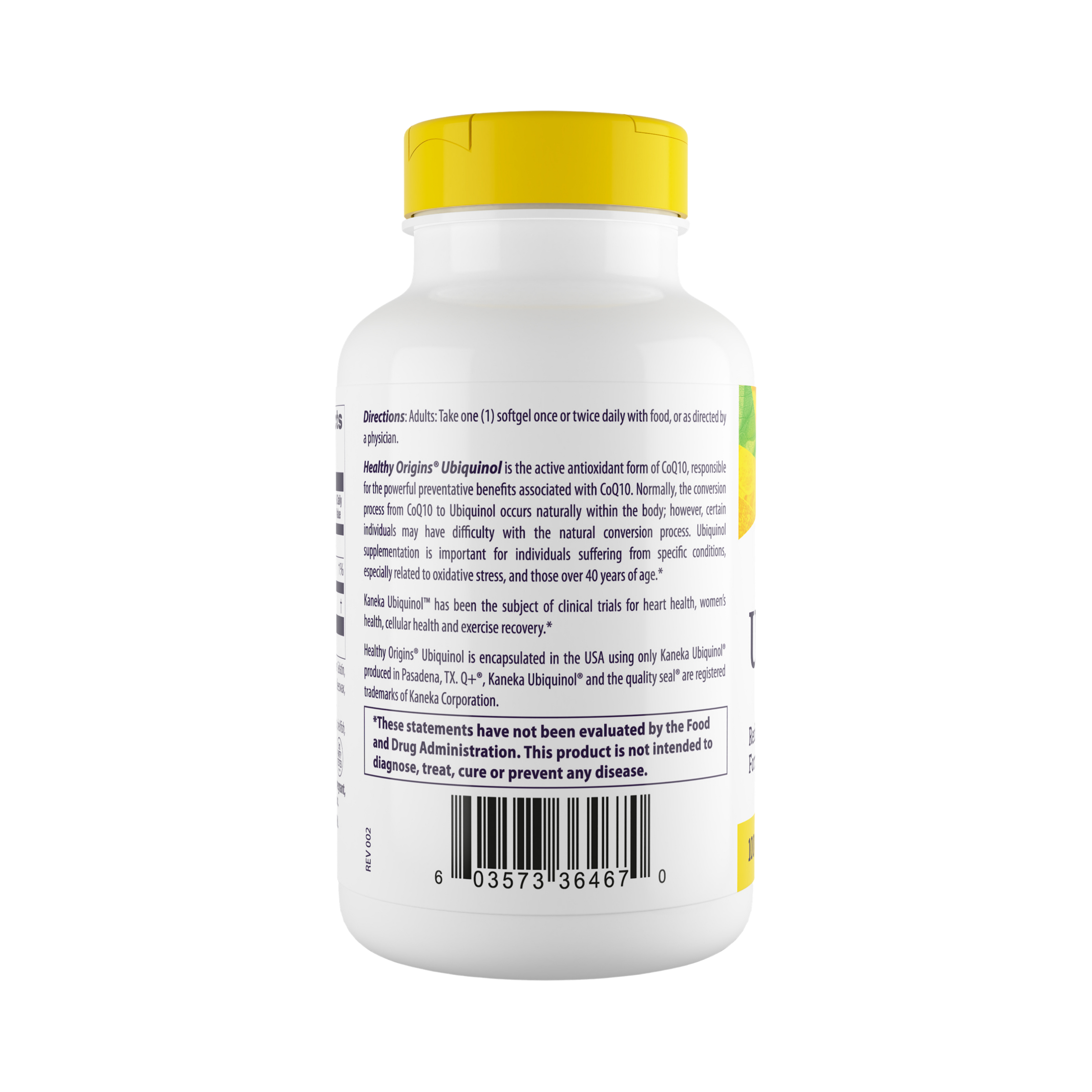 Healthy Origins, UBIQUINOL, Active From Of COQ10, 100 Mg, 60 Softgels