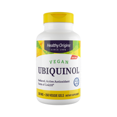 Healthy Origins, UBIQUINOL, Active From Of COQ10, Vegan 100 Mg, 150 Veggie Caps