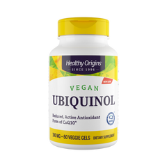 Healthy Origins, UBIQUINOL, Active From Of COQ10, Vegan 100 Mg, 60 Veggie Caps