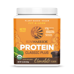 Sunwarrior, Classic Plus Protein, Chocolate, 375 g