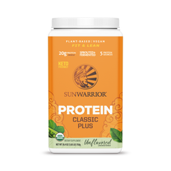 Sunwarrior, Classic Plus Protein, Unflavored, 750 g