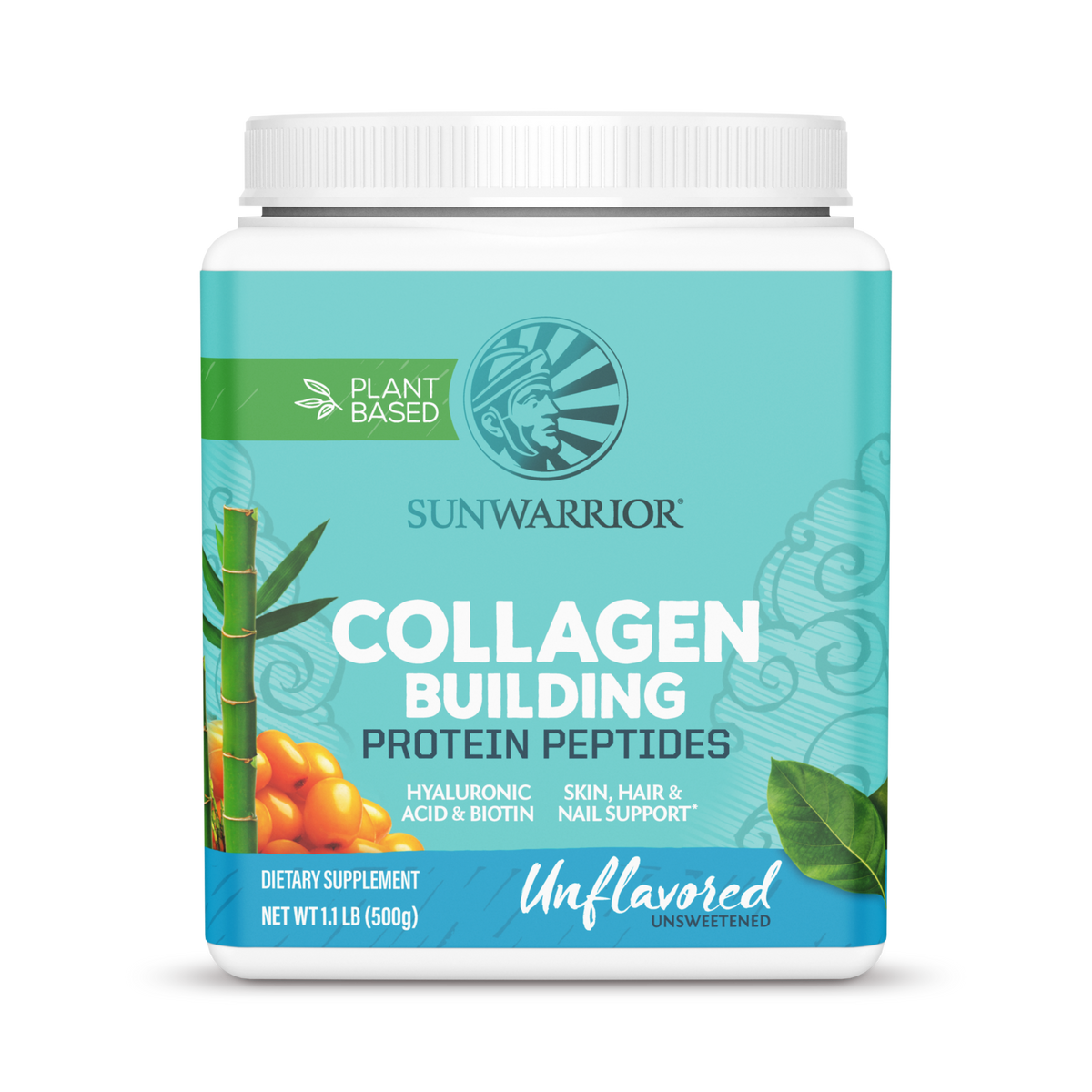 Sunwarrior, Collagen Building Protein Peptides, Unflavored, 500 g