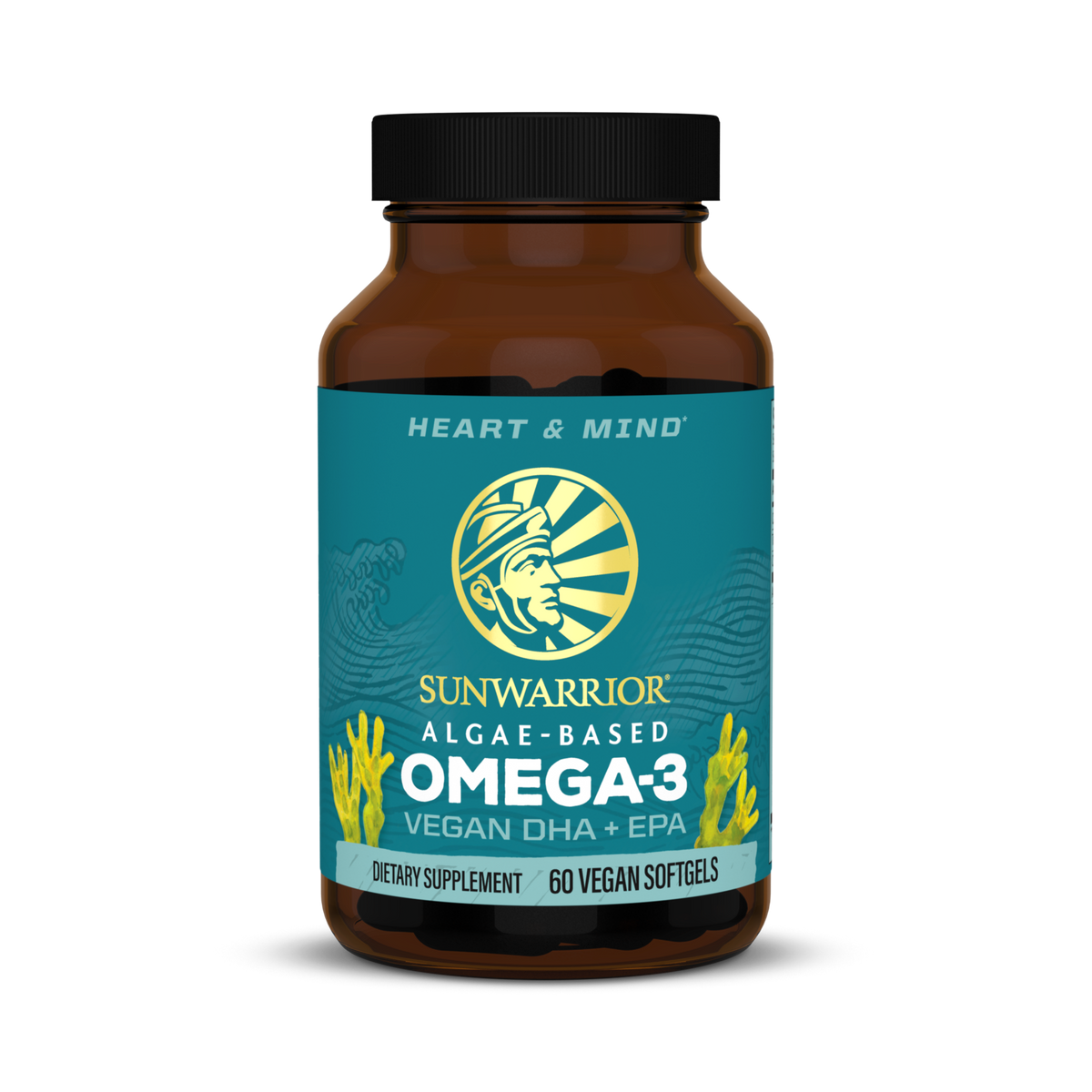 Sunwarrior, Algae-Based Omega-3, Vegan DHA + EPA, 60 Vegan Softgels