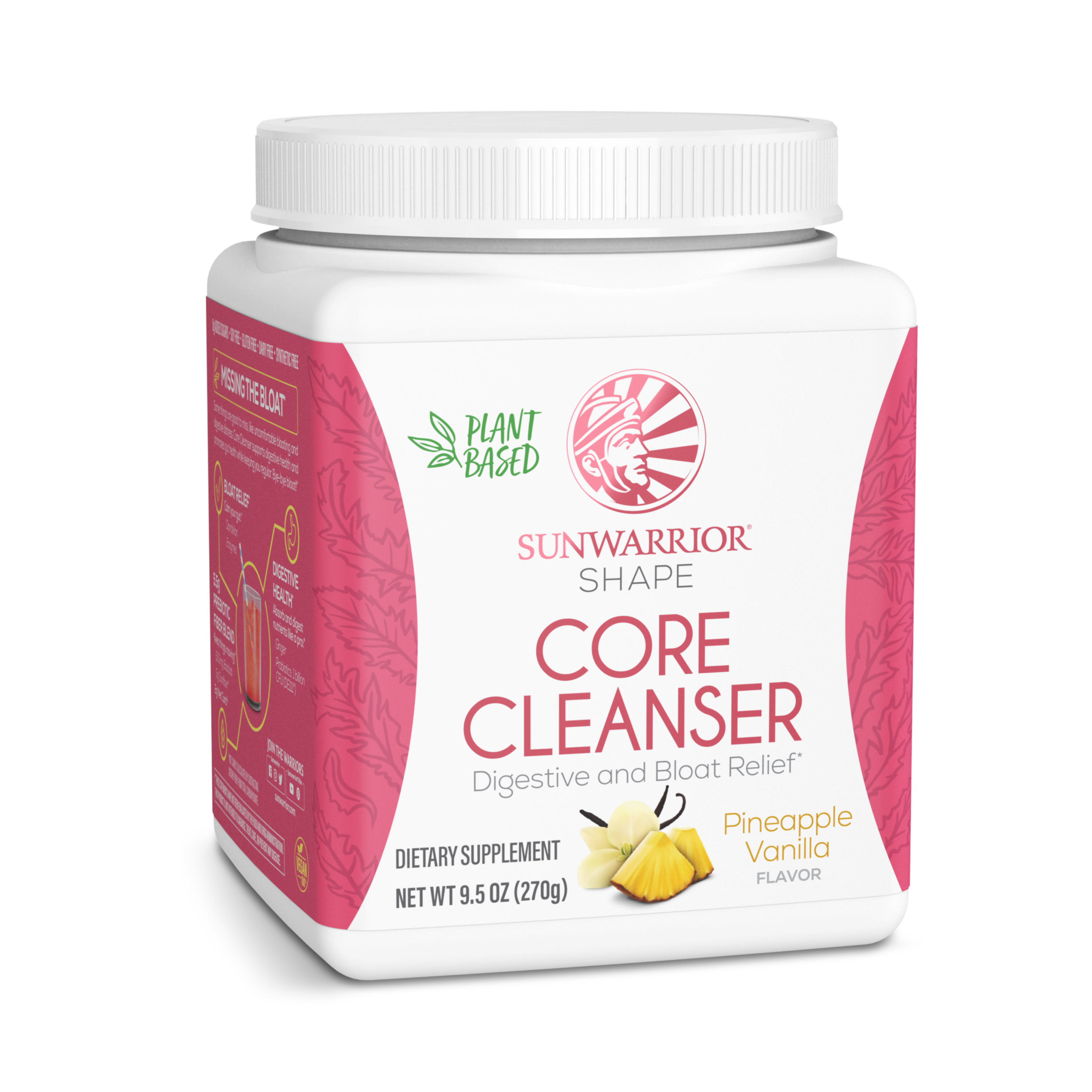 Sunwarrior, Shape, Core Cleanser, Pineapple Vanilla, 270 g