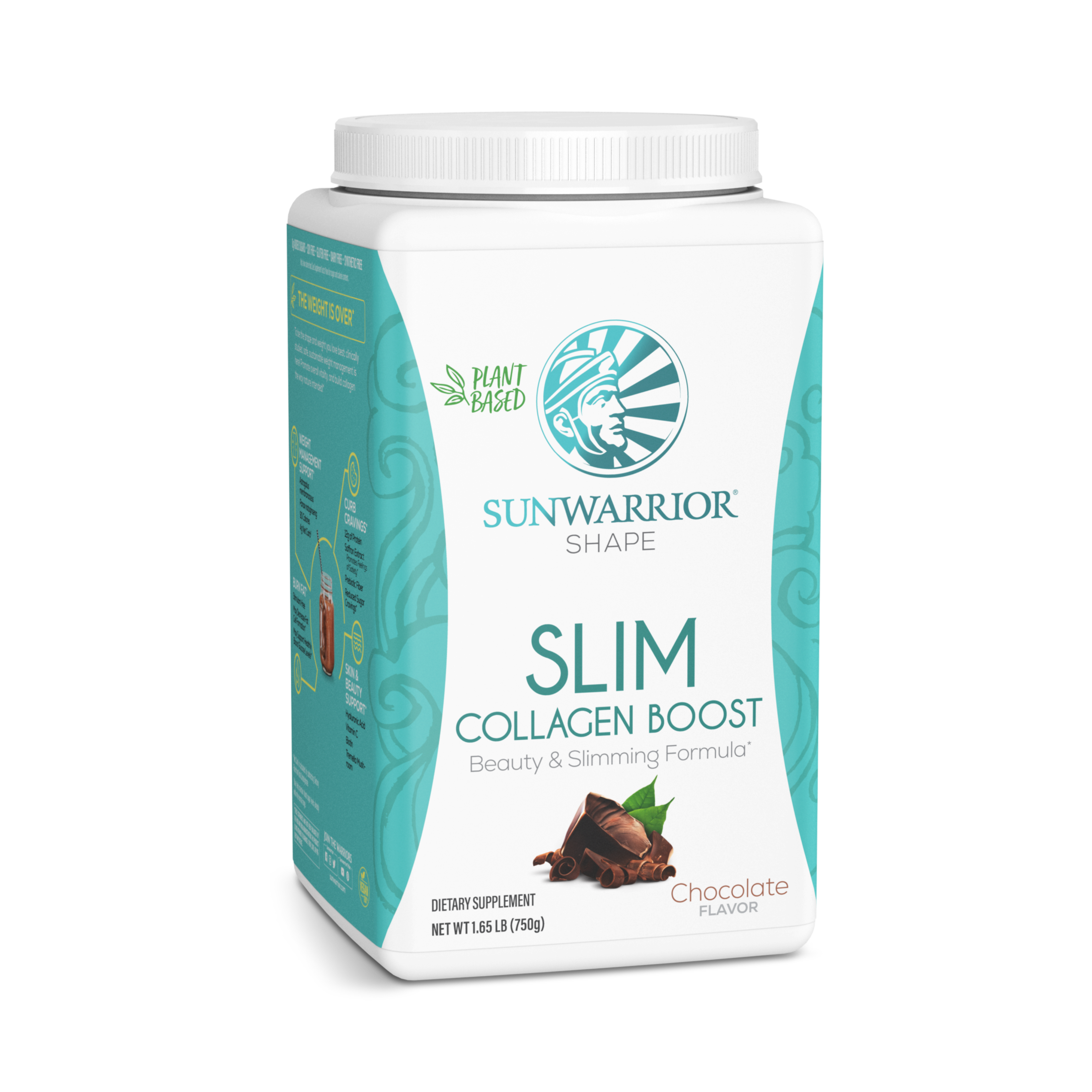 Sunwarrior, Shape, Slim Collagen Boost, Chocolate, 750 g