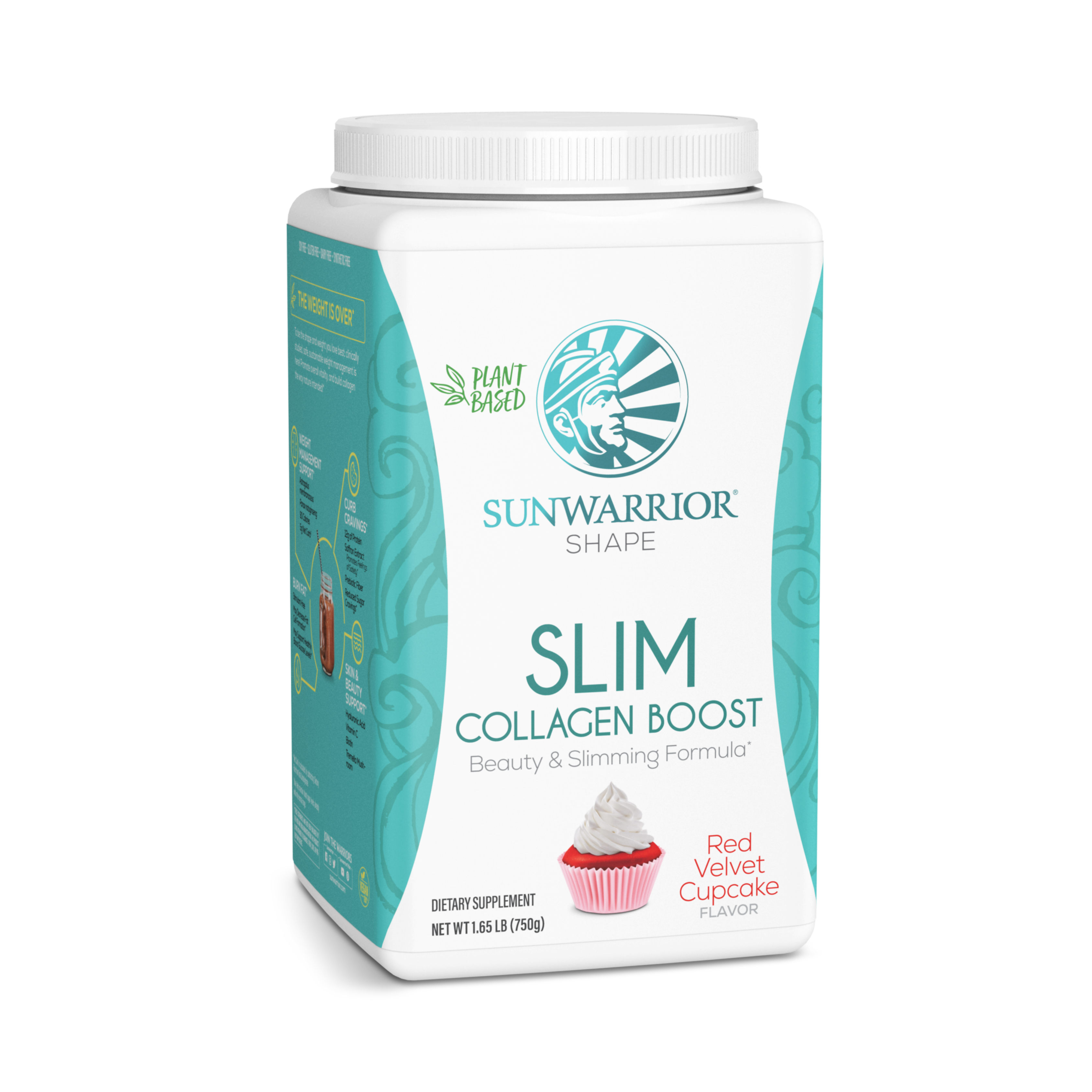 Sunwarrior, Shape, Slim Collagen Boost, Red Velvet Cupcake, 750 g