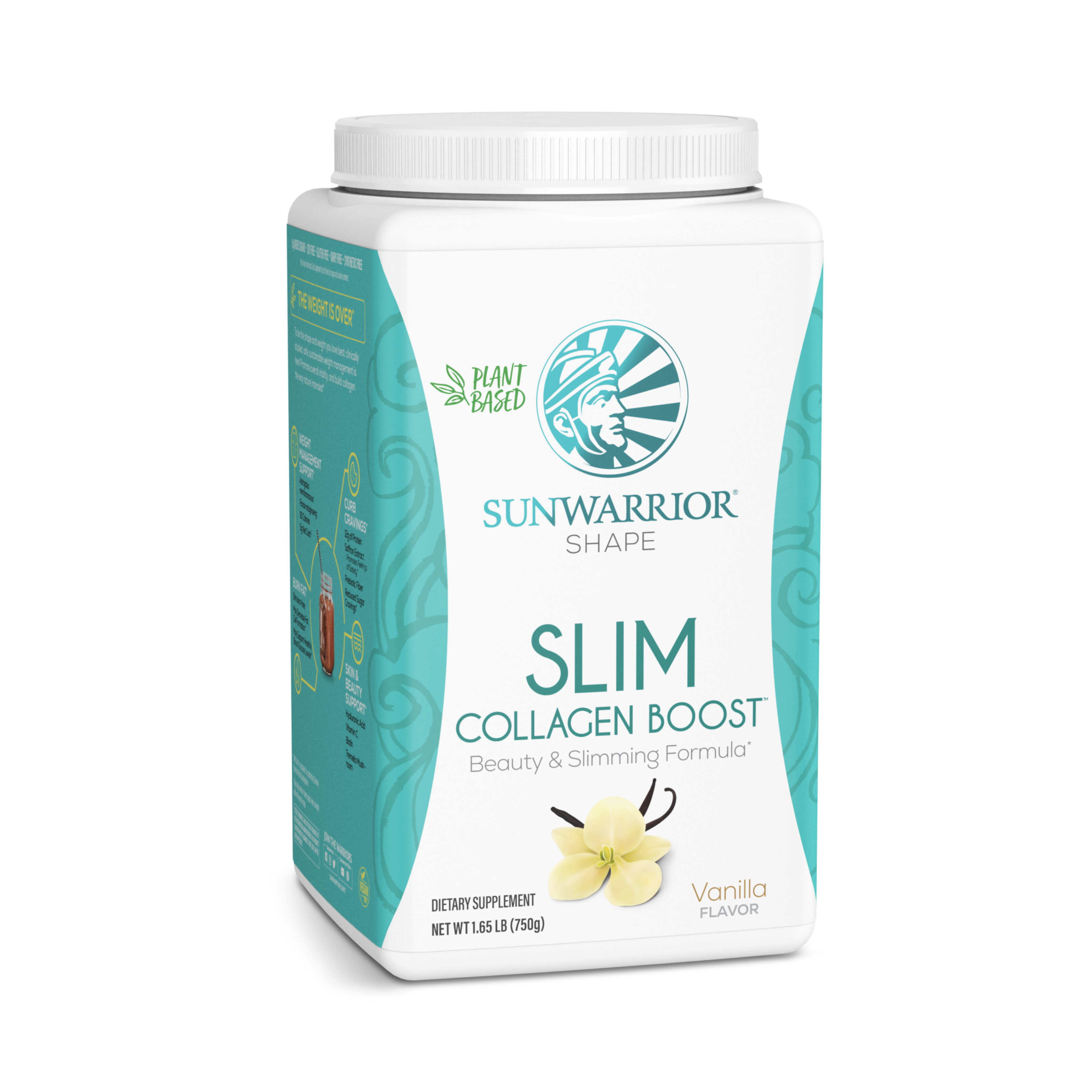 Sunwarrior, Shape, Slim Collagen Boost, Vanilla, 750 g