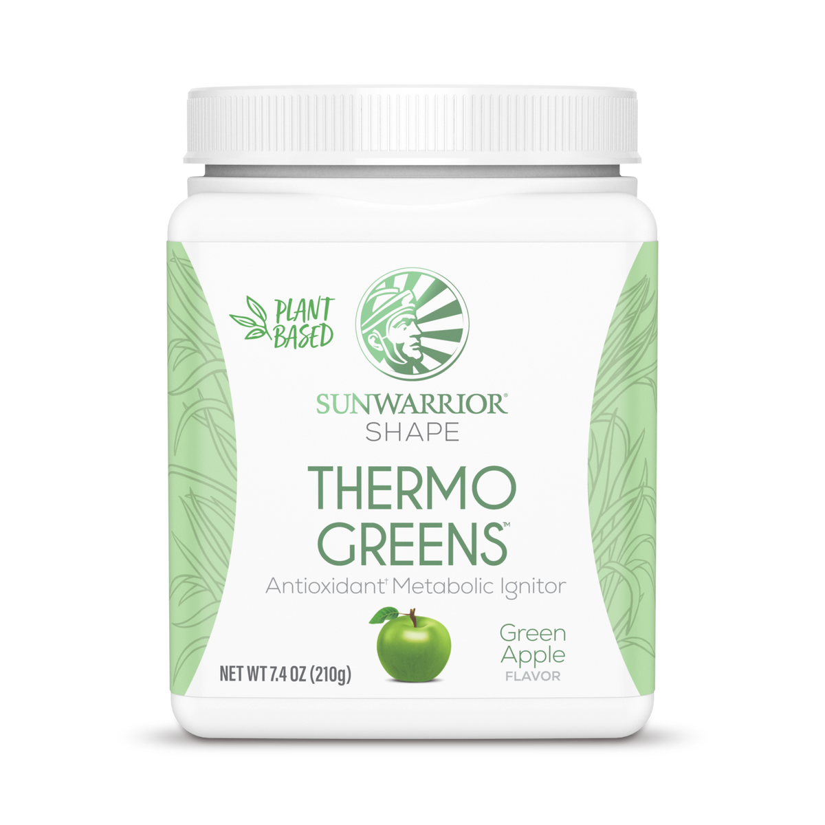 Sunwarrior, Shape, Thermo Greens, Green Apple, 210 g