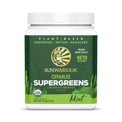 Sunwarrior, Ormus Supergreens, Mint, 225 g