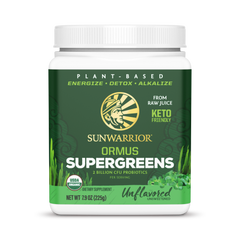 Sunwarrior, Ormus Supergreens, Unflavored, 225 g