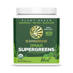 Sunwarrior, Ormus Supergreens, Mint, 450 g