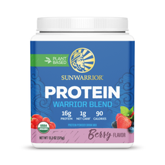 Sunwarrior, Warrior Blend, Protein, Berry, 375 g