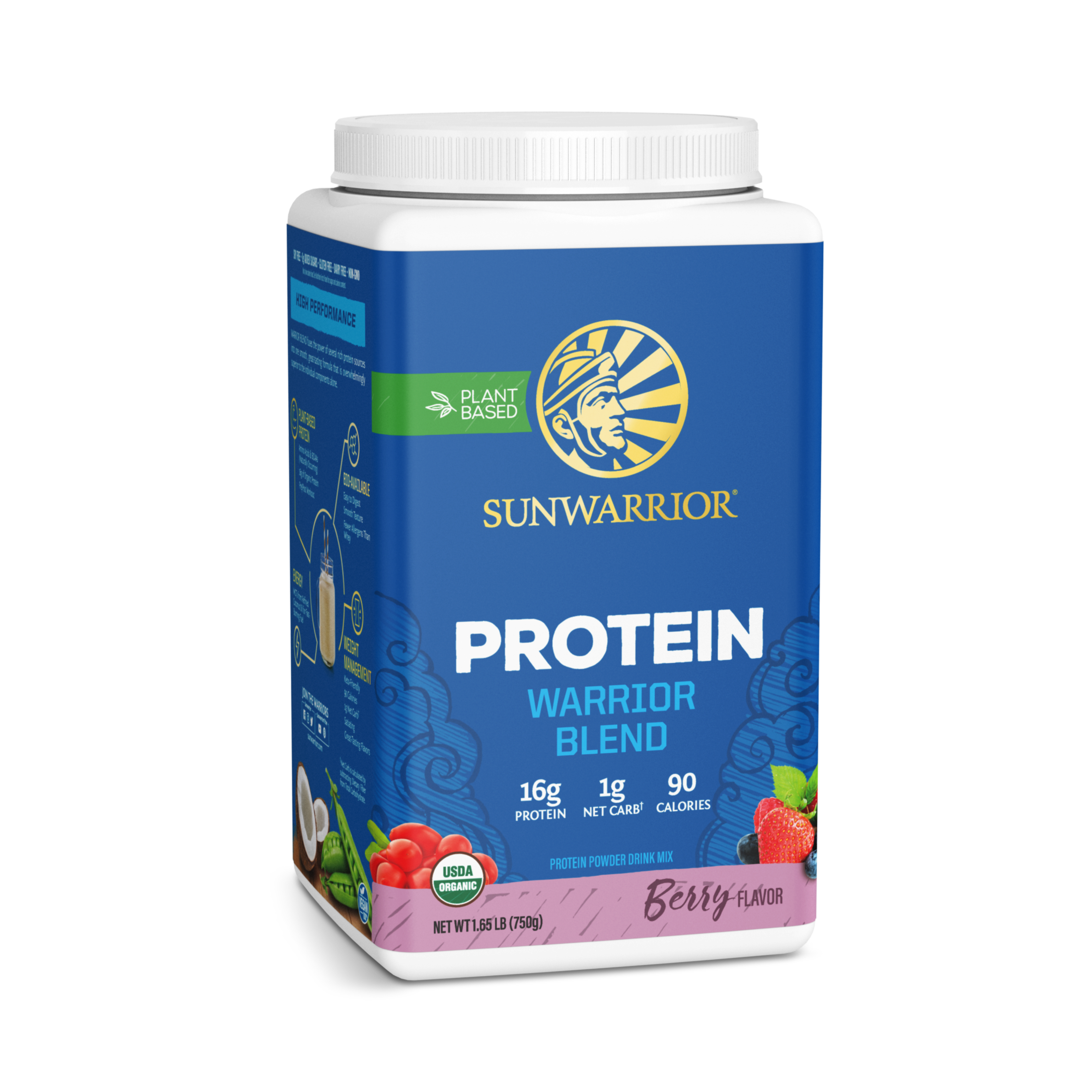 Sunwarrior, Warrior Blend, Protein, Berry, 750 g