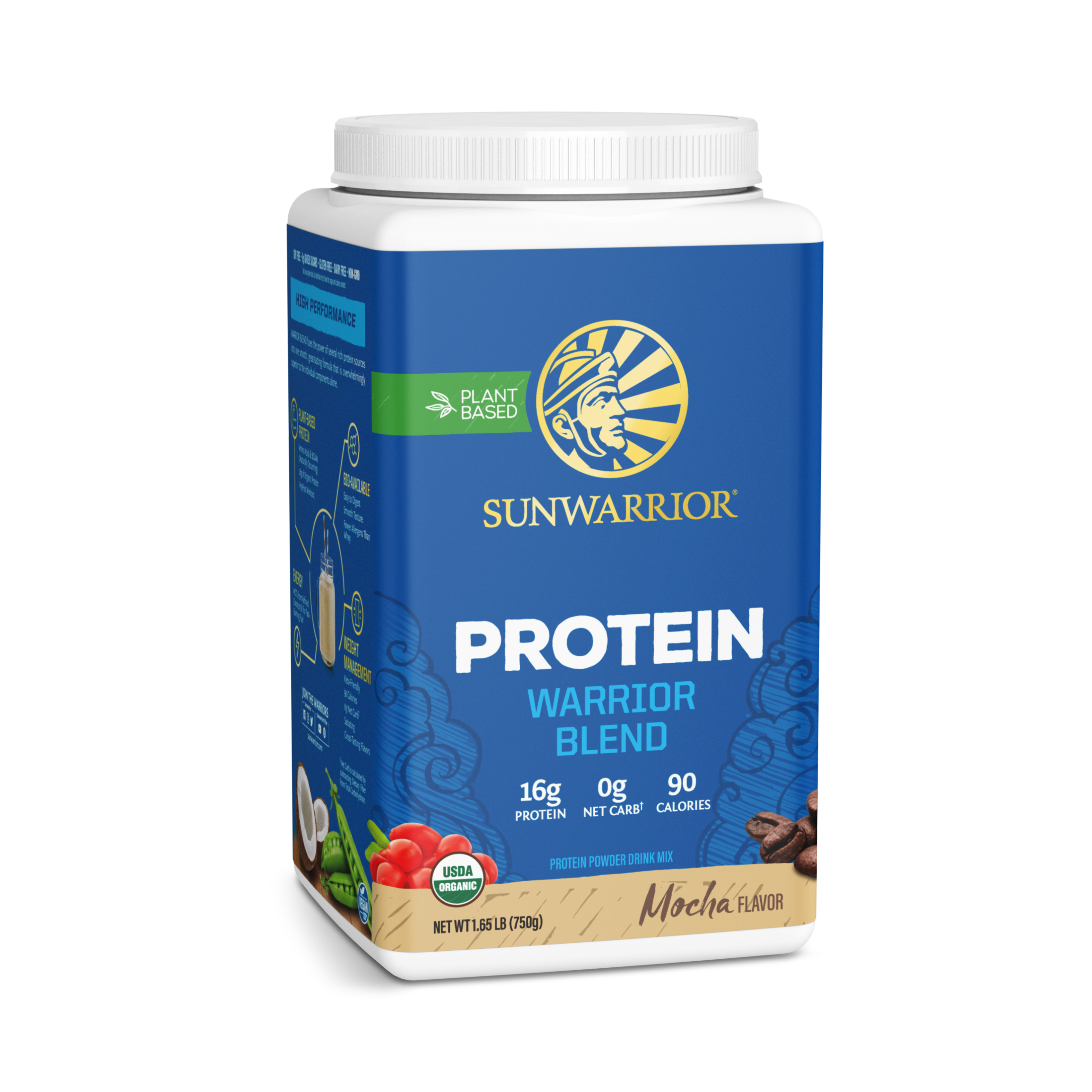 Sunwarrior, Warrior Blend, Protein, Mocha, 750 g