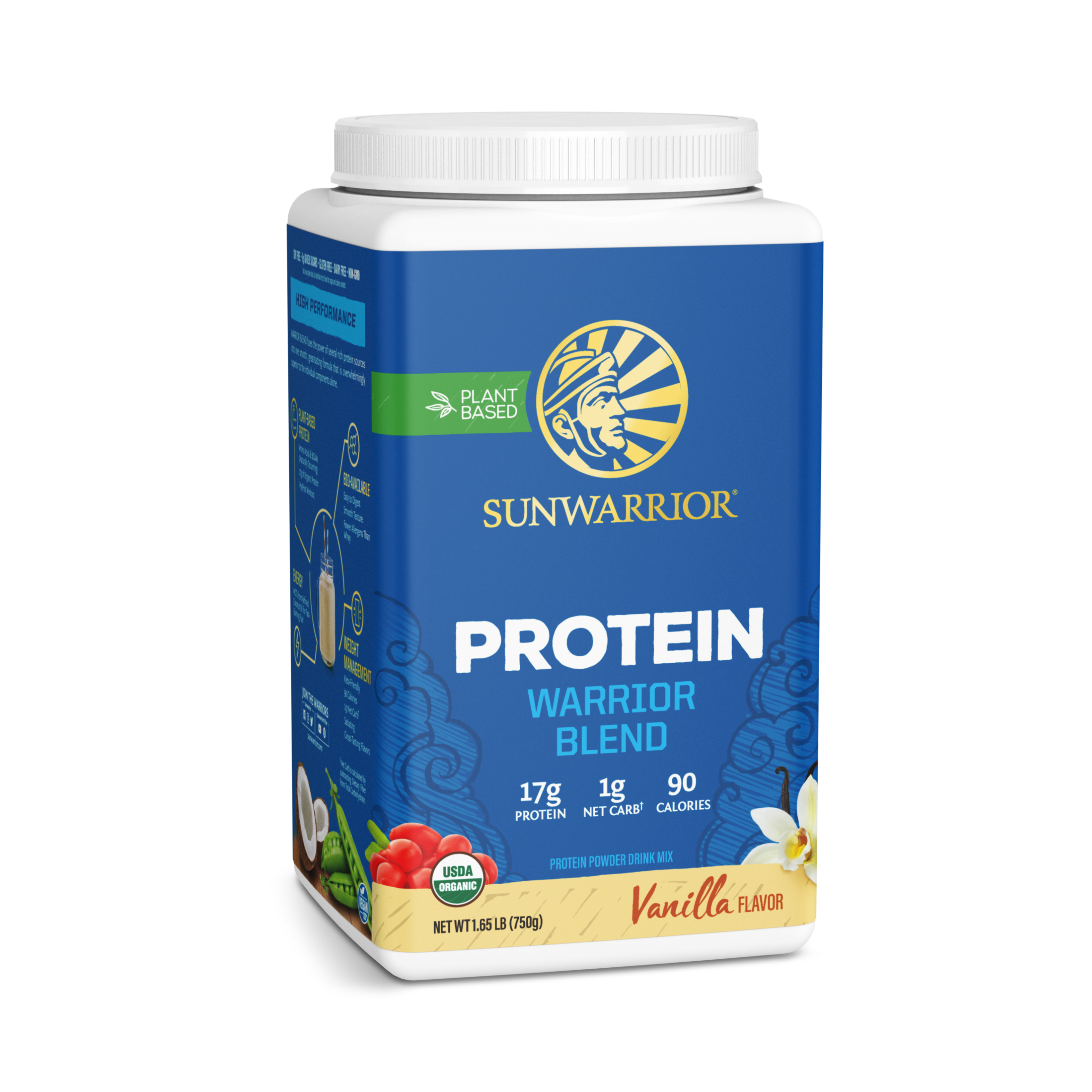 Sunwarrior, Warrior Blend, Protein, Vanilla, 750 g