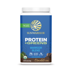 Sunwarrior, Warrior Blend, Protein + Greens, Chocolate, 750 g