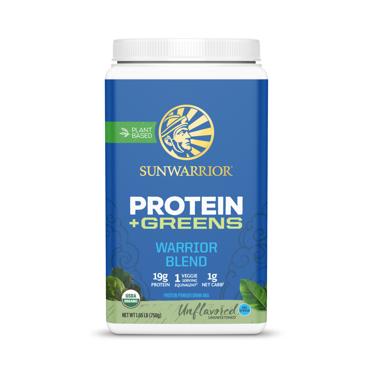 Sunwarrior, Warrior Blend, Protein + Greens, Unflavored, 750 g