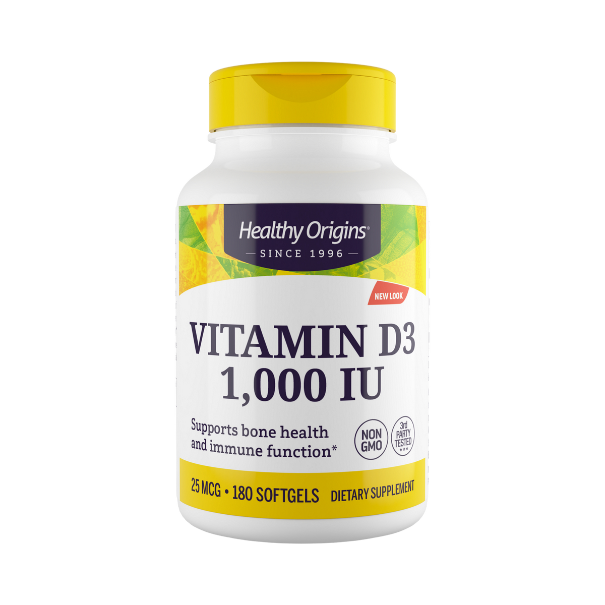 Healthy Origins, Vitamin DЗ Gels, 1000 IU, Lanolin, 180 Softgels