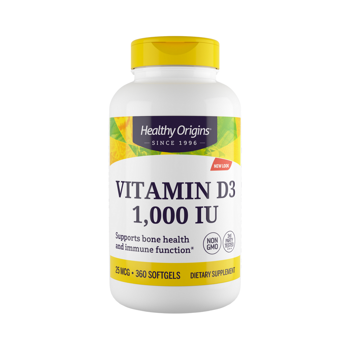 Healthy Origins, Vitamin DЗ Gels, 1000 IU, Lanolin, 360 Softgels