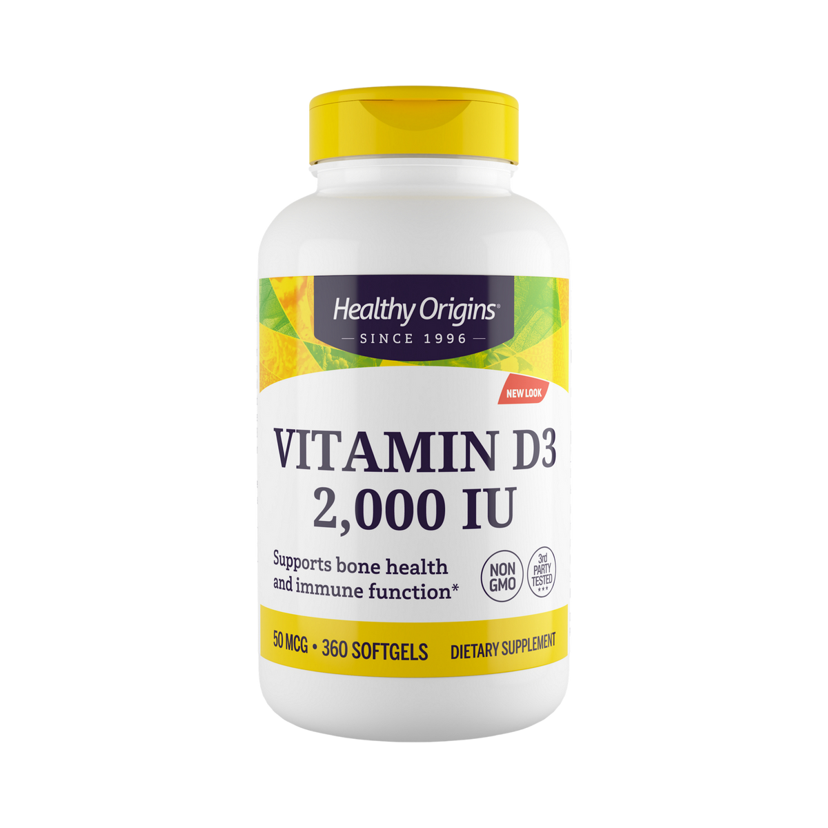 Healthy Origins, Vitamin DЗ Gels, 2000 IU, Lanolin, 360 Softgels