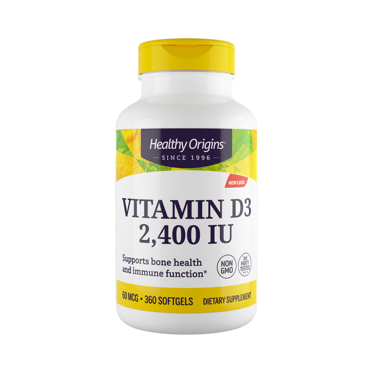 Healthy Origins, Vitamin DЗ Gels, 2400 IU, Lanolin, 360 Softgels