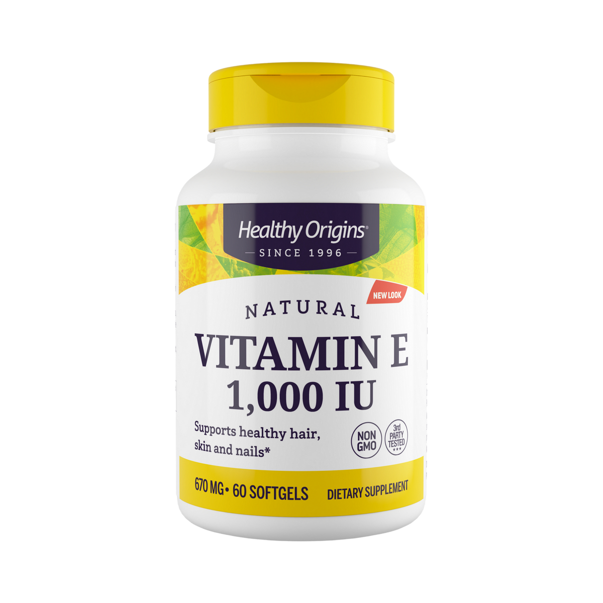 Healthy Origins, Vitamin E, 1000 IU, Natural MIxed Toco, 120 Softgels