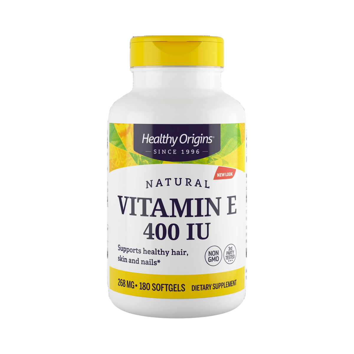 Healthy Origins, Vitamin E, 400 IU, Natural MIxed Toco, 180 Softgels