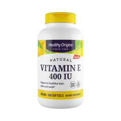 Healthy Origins, Vitamin E, 400 IU, Natural MIxed Toco, 360 Softgels