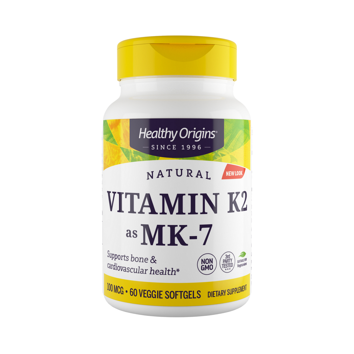 Healthy Origins, Vitamin K2 As MK-7, 100 Mcg, 60 Veggie Gels