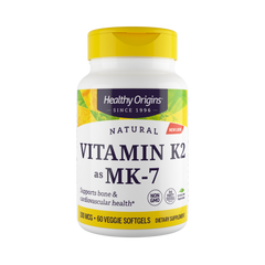 Healthy Origins, Vitamin K2 As MK-7, 100 Mcg, 60 Veggie Gels