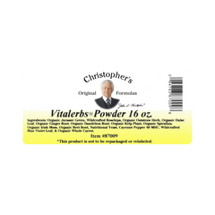 Christopher's Original Formulas, Vitalerbs, Bulk 1 Lb Powder