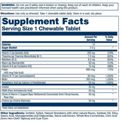 Solaray, Vitamin B-Complex, Strawberry, 50 Chewables