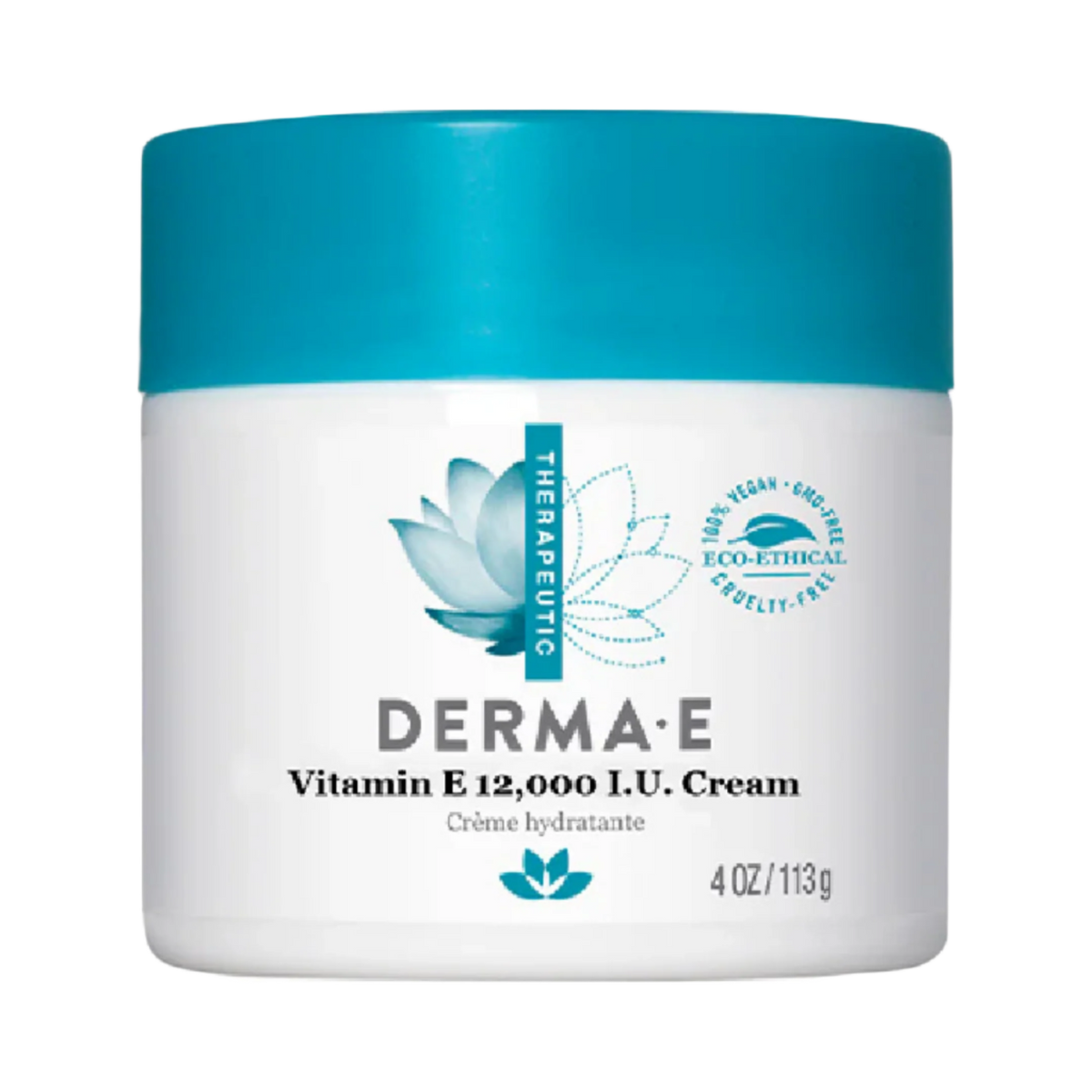 Derma E, Vitamin E 12,000 IU Cream, 4 Oz