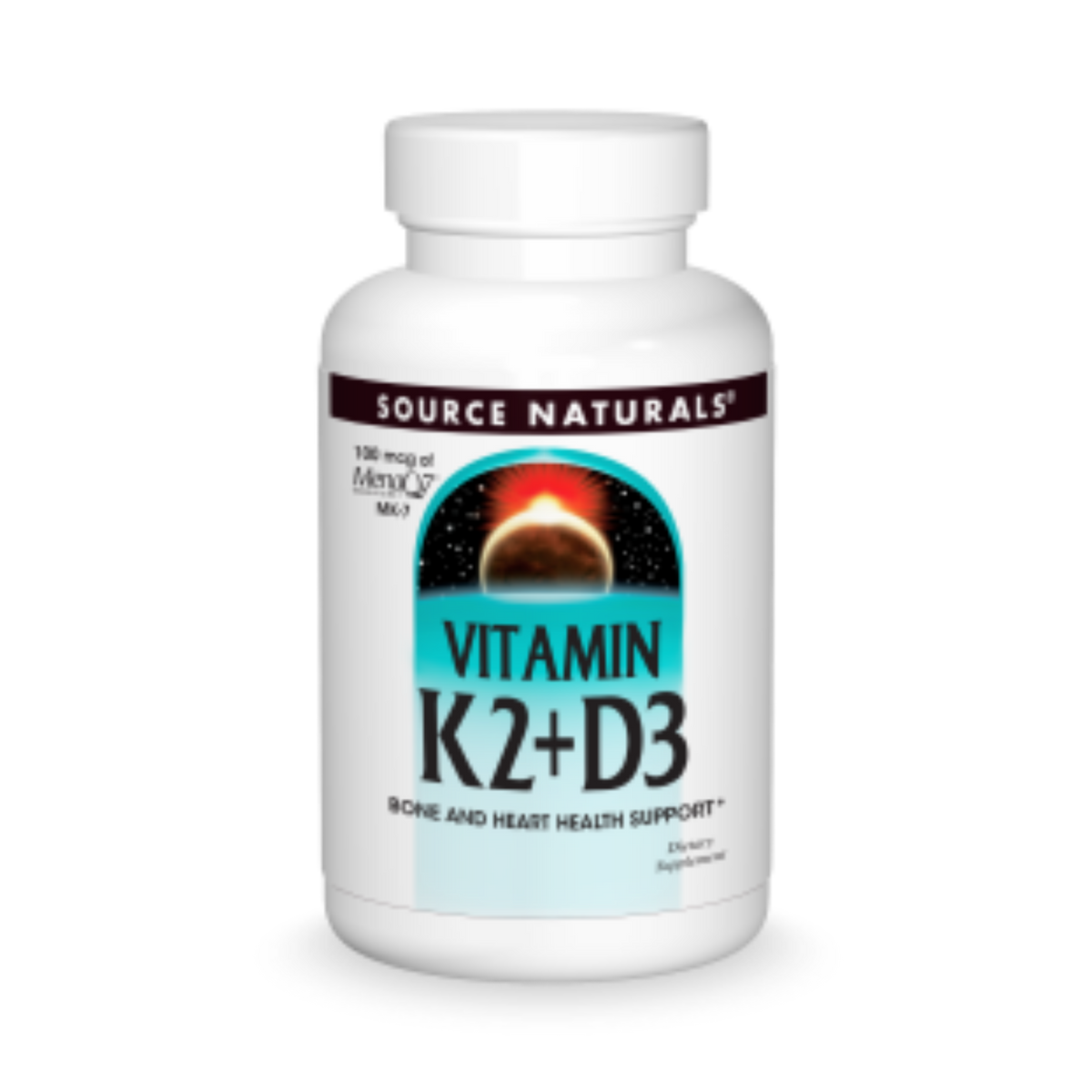 Source Naturals, Vitamin K2 + D3, 100 Mcg, 30 Tablets