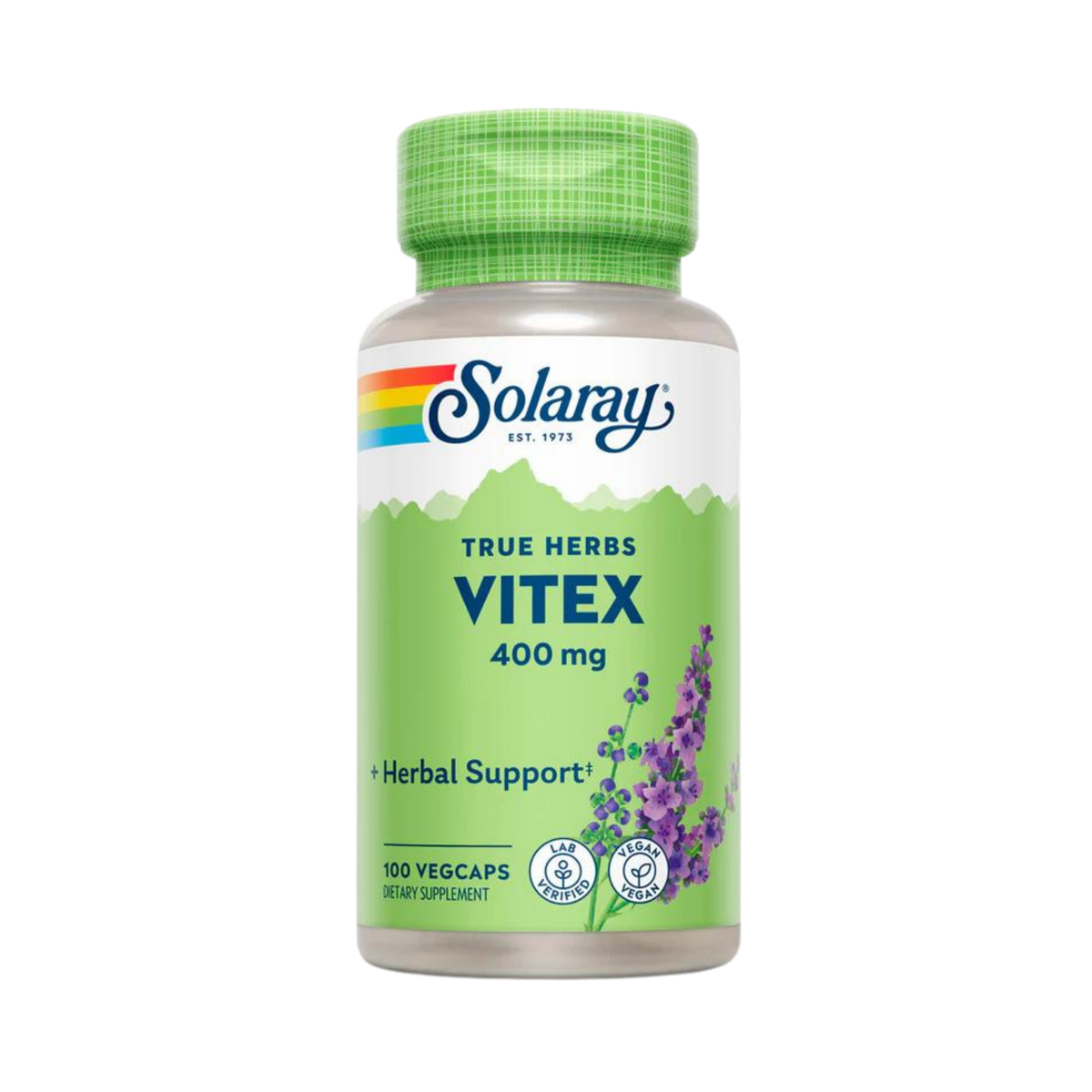 Solaray, Vitex, 400 Mg, 100 Capsules