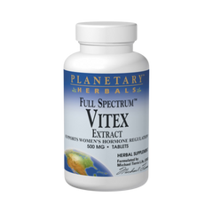 Planetary Herbals, Vitex Extract, Full Spectrum, 60 Tablets