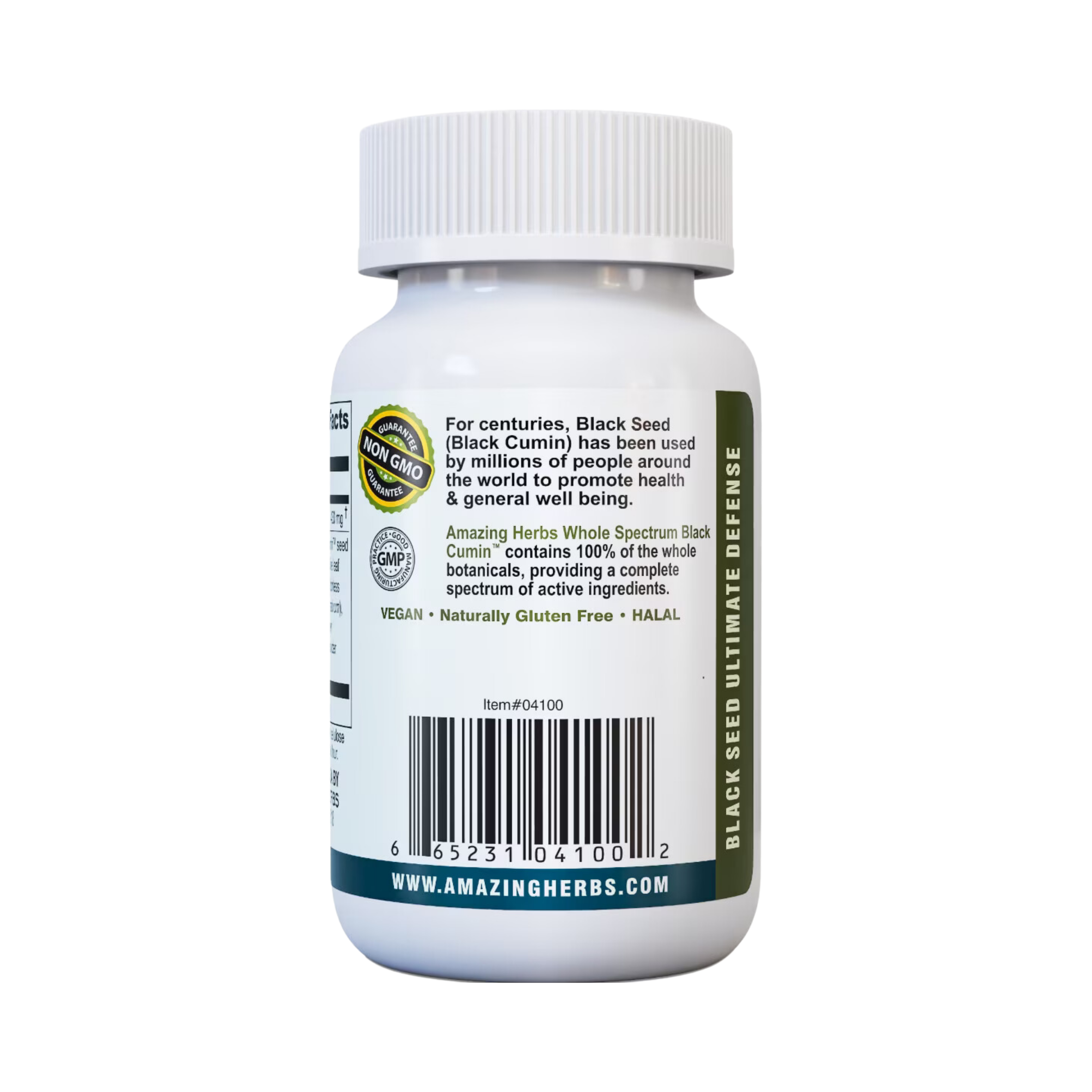 Amazing Herbs, Whole Spectrum, Black Seed, Ultimate Defense Formula, 100 Vegetarian Caps