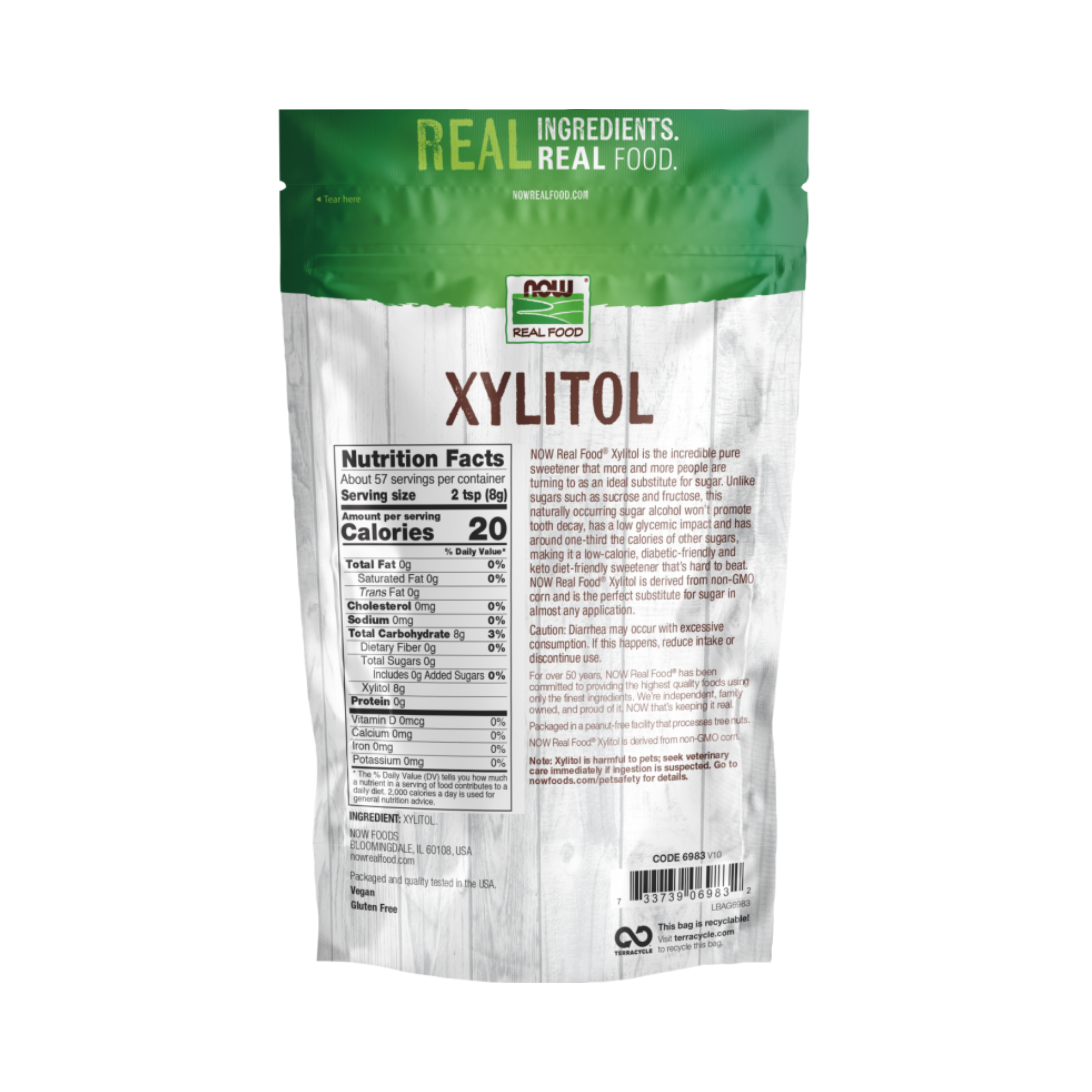 NOW Foods, Real Food, Xylitol, 2.5 Lbs