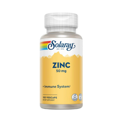 Solaray, Zinc, 50 Mg, 100 Capsules