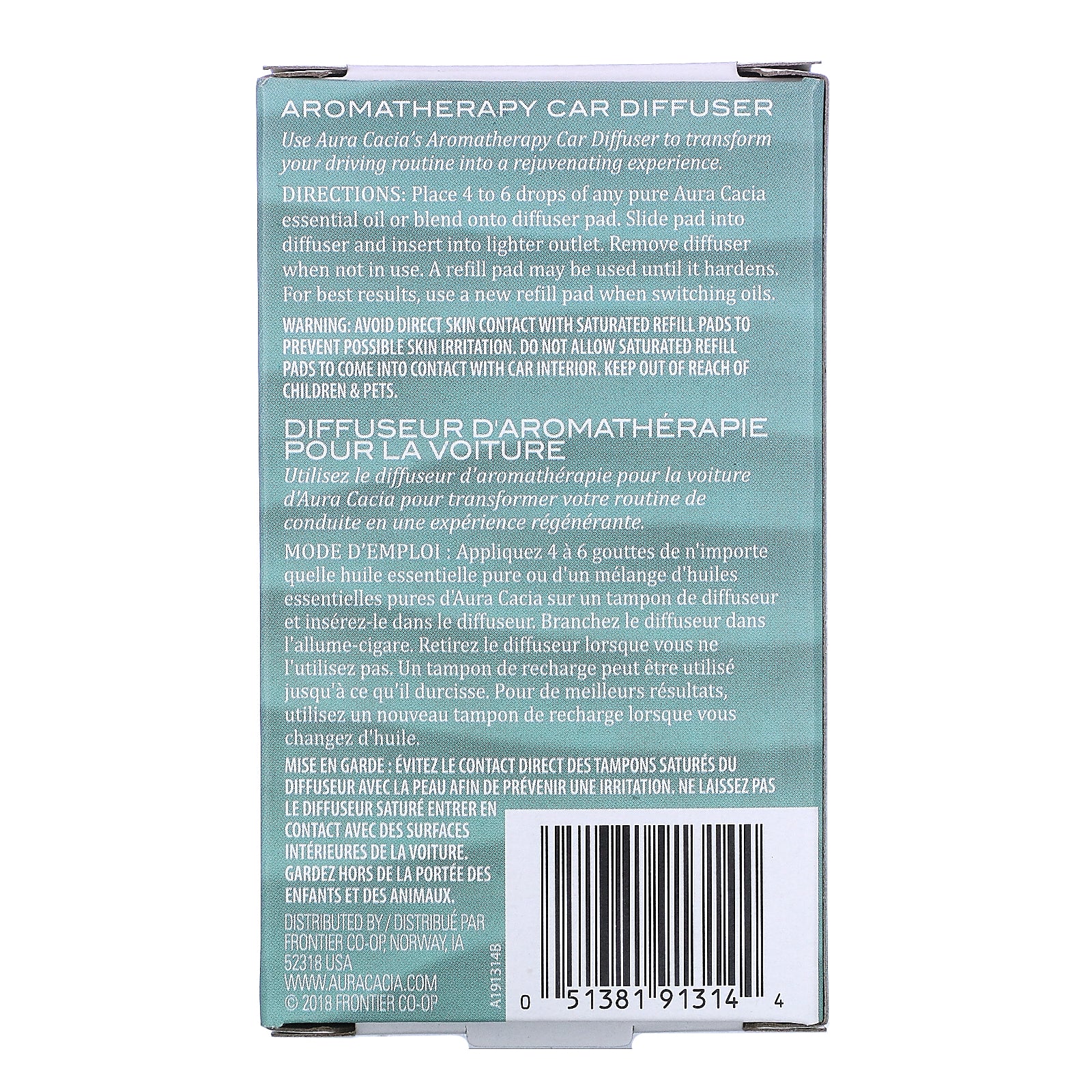 Aura Cacia, Aromatherapy Car Diffuser, 1 unit