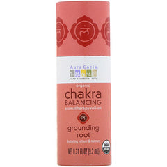 Aura Cacia, Chakra Balancing Aromatherapy Roll-On, Grounding Root, 0.31 Oz