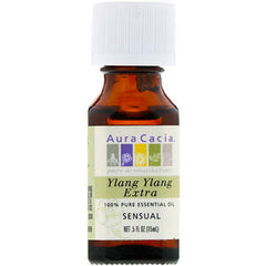 AURA CACIA®, Ylang Ylang Extra Essential Oil (0.5 oz) | Maple Herbs